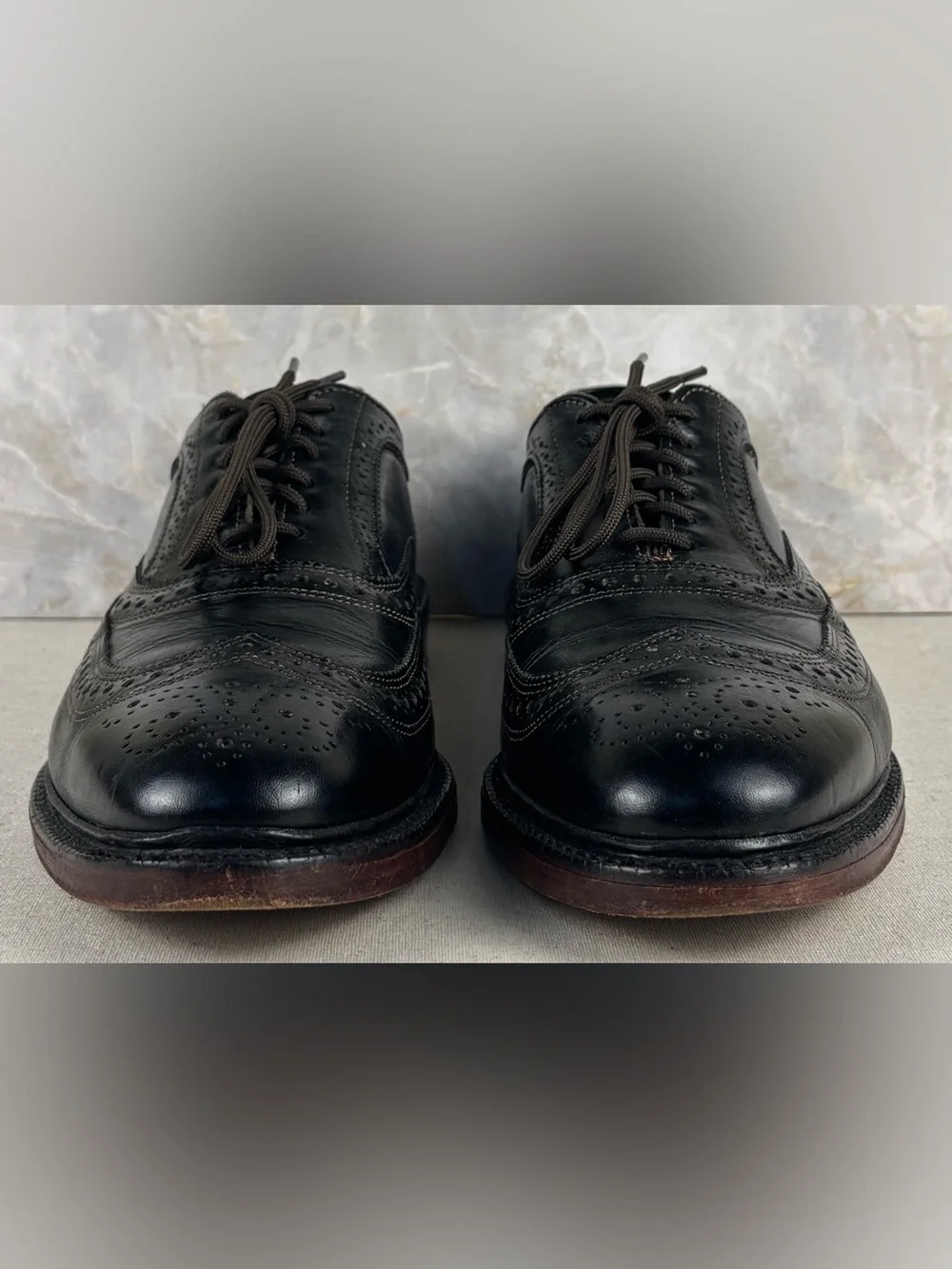 Allen Edmonds x Brooks Brothers MacNeil Black Wingtip Shoes Men’s 10.5 D